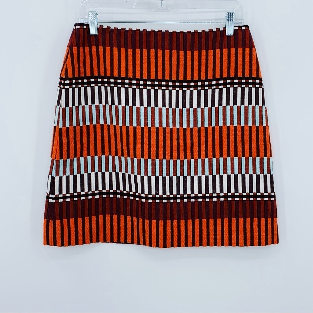 Ann Taylor Geometric Pattern Mini Skirt